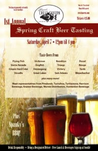 crest tavern spring craft tasting