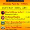 beer dinner tasting event, vesta east rutherford