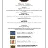 VHS Iron Monkey Charity Dinner Menu