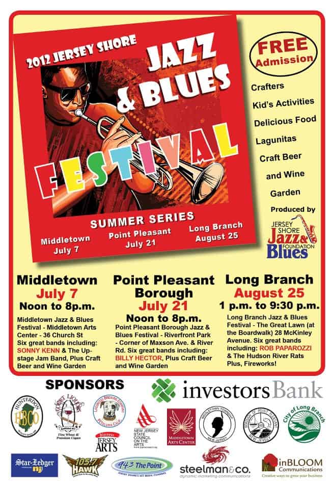 Jersey Shore Jazz & Blues Festival Flyer