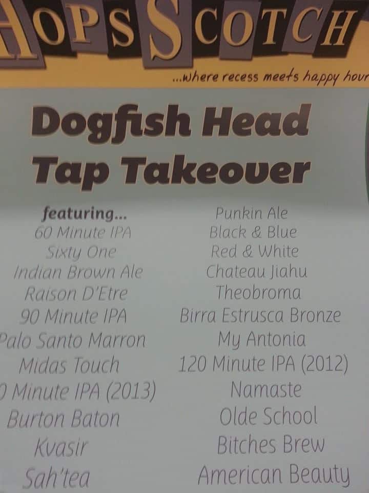 Dogfish Tap Takeover HopsScotch 11.14