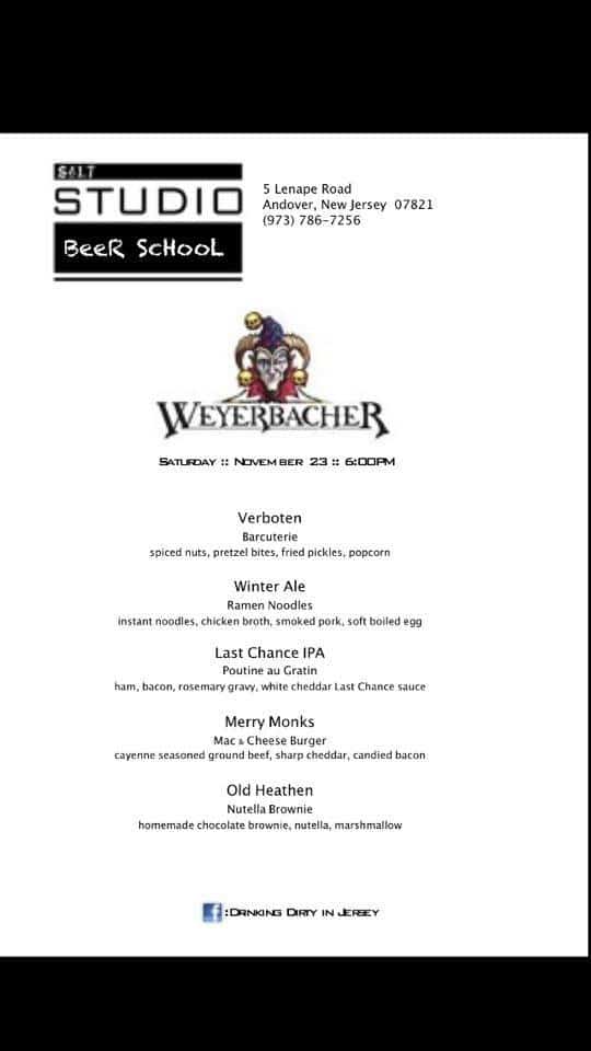 weyerbacher dinner