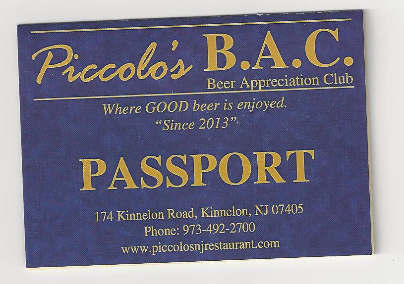 Piccolo's BAC Passport