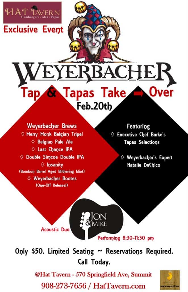 Weyerbacher & Tapas Take-over 2-20-14