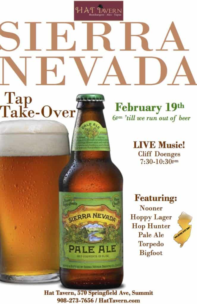 Sierra Nevada tap takeover HAT