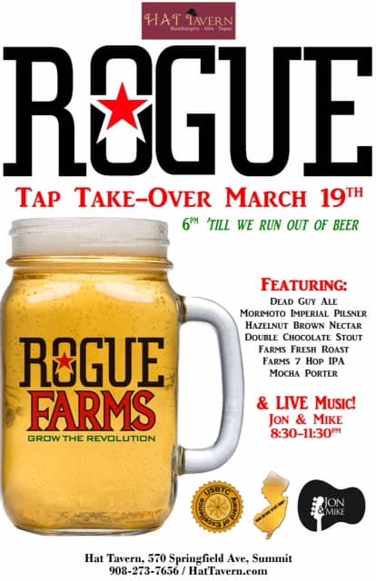 Rogue tap takeover 3-19-15