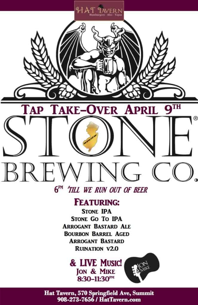 stone brewing tap takeover 4-9-15