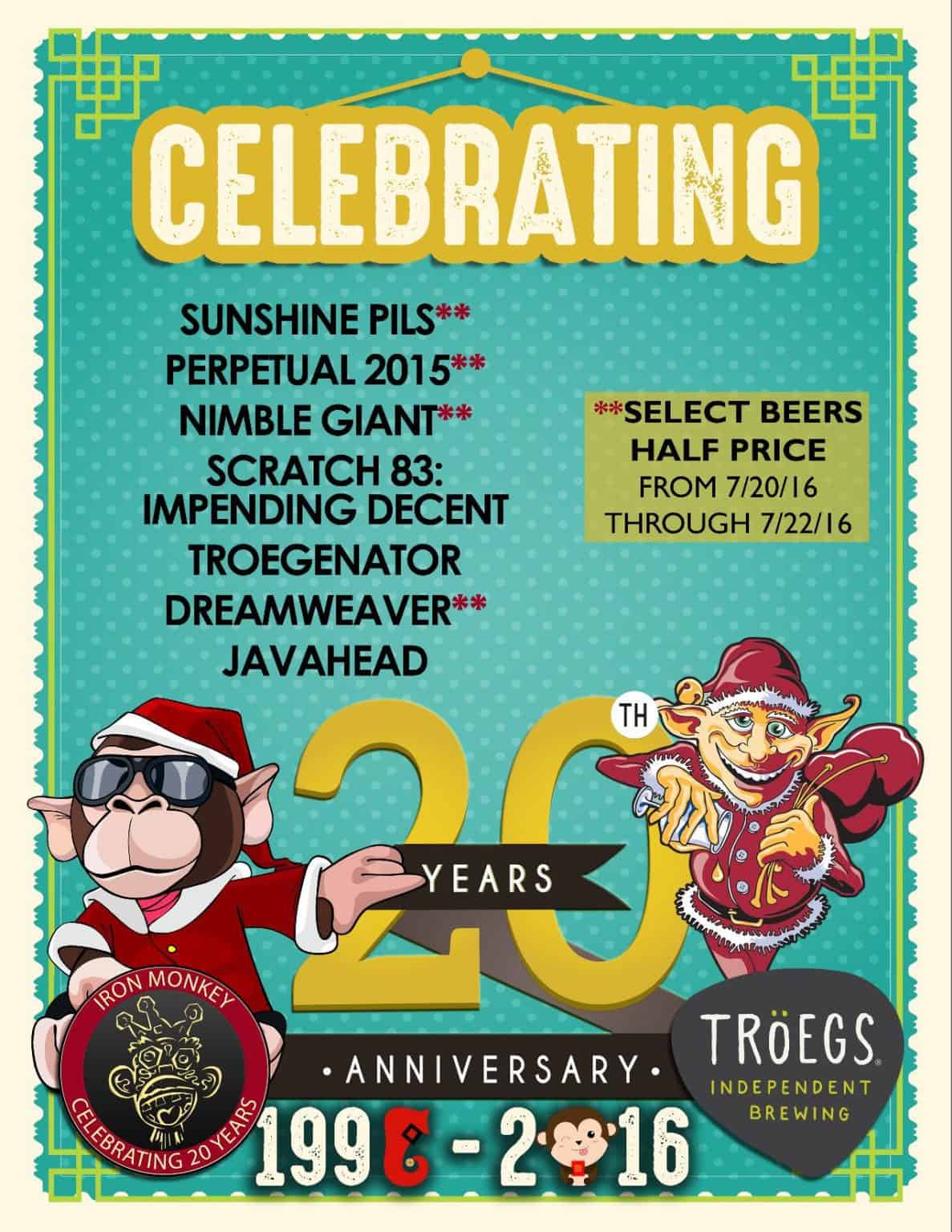 20 Beers for 20 Years at the Iron Monkey NJCB Your resource for