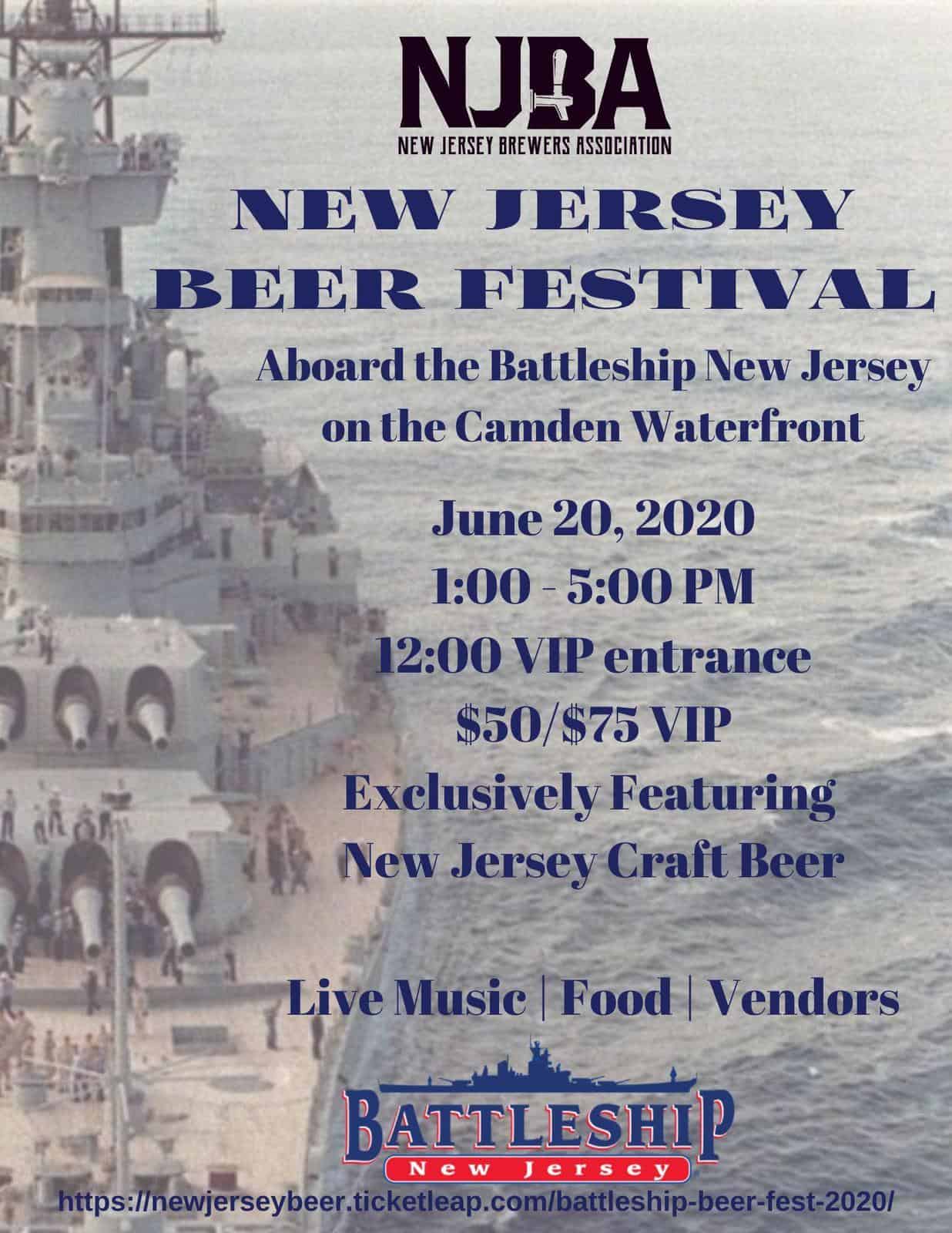 2020 New Jersey Beer Festival on the Battleship NJCB Your resource