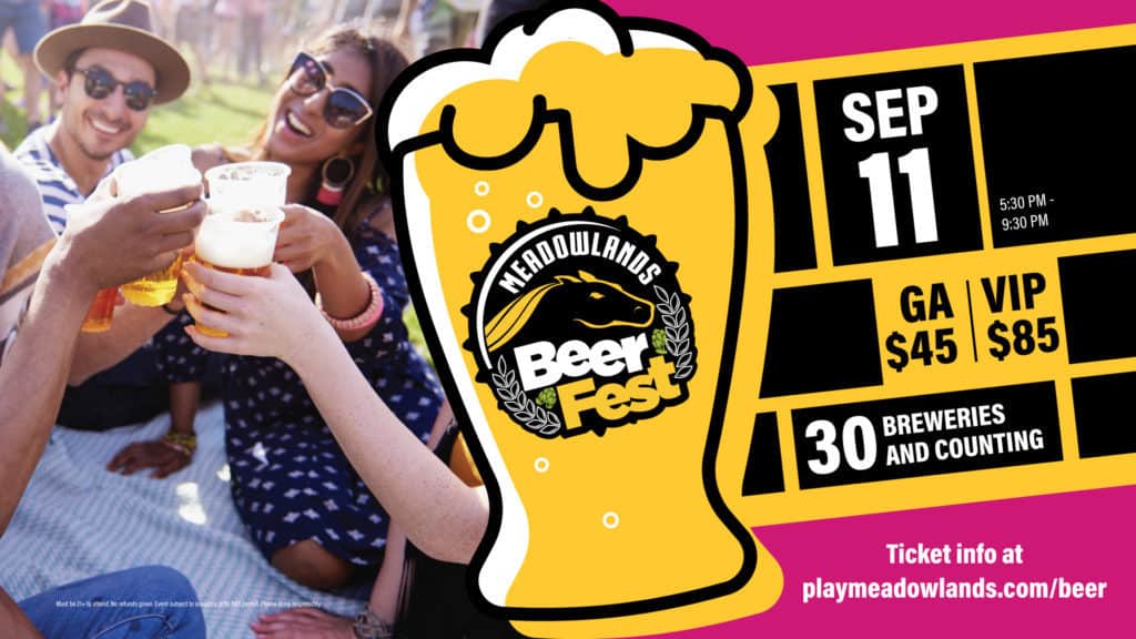 Meadowlands Racetrack Beer Fest NJCB Your resource for beer in New