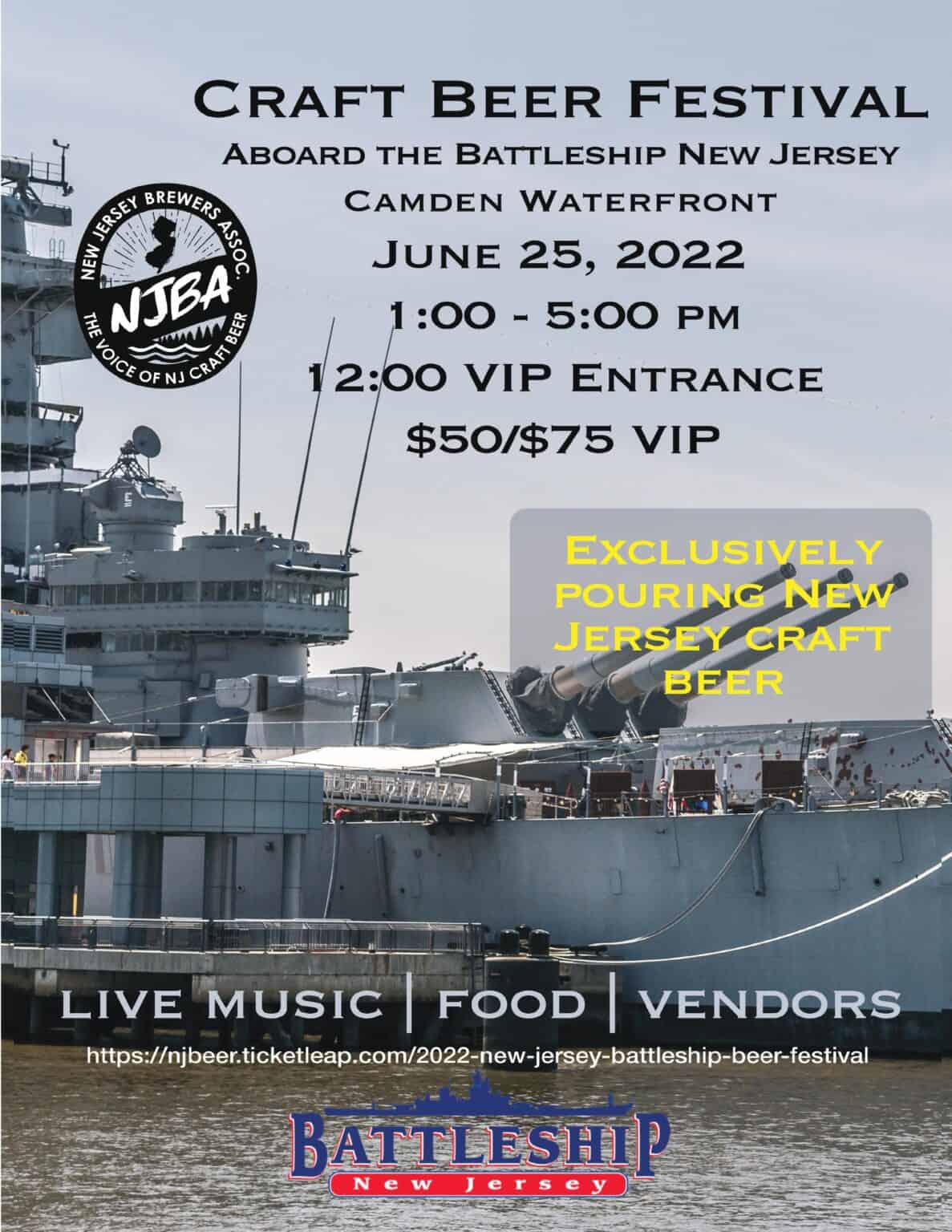 Battleship Beer Festival 2022 NJCB Your resource for beer in New Jersey